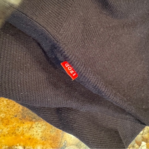 IZOD Men’s black cotton long sleeve sweater XL - Picture 2 of 11